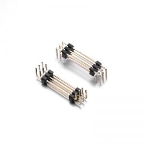 KR2028 Series 2.54mm pitch Dual Row DIP Right Angle U Type Pin Header H=17.0