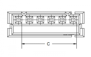 Measurement of connector housings for multiple circuits