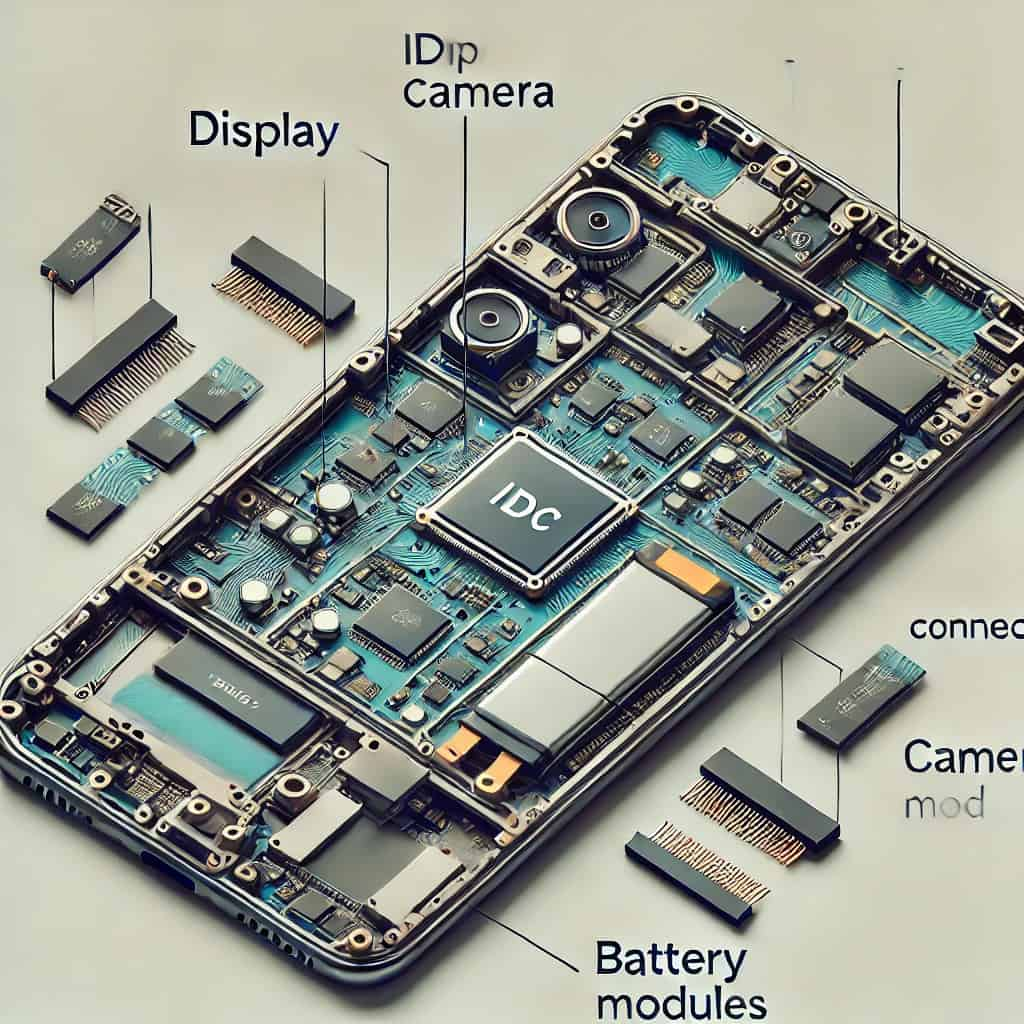 Internal structure of mobile phone