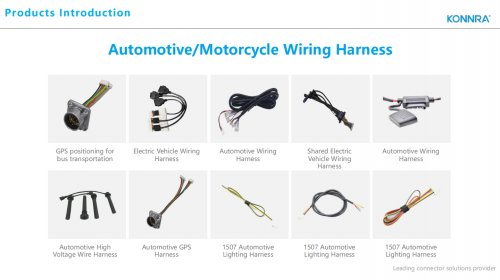 KONNRA Connectors Automotive Wiring Harness Assemblies