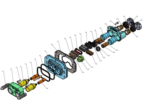 Schematic diagram of power changeover connector structure